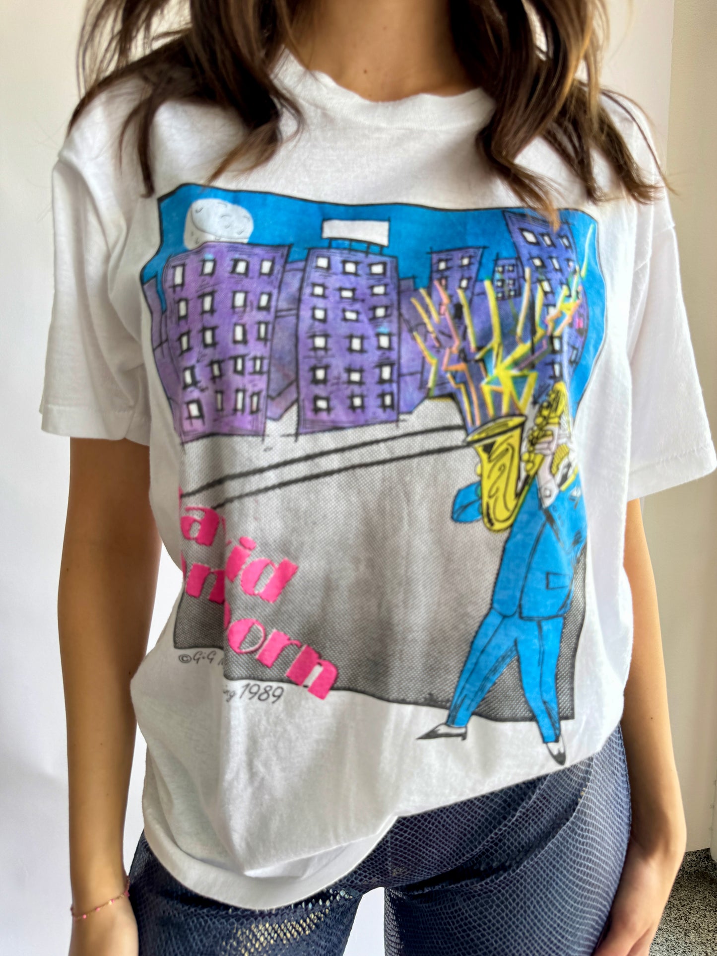 Vintage 1980s David Sanborn Tour T Shirt