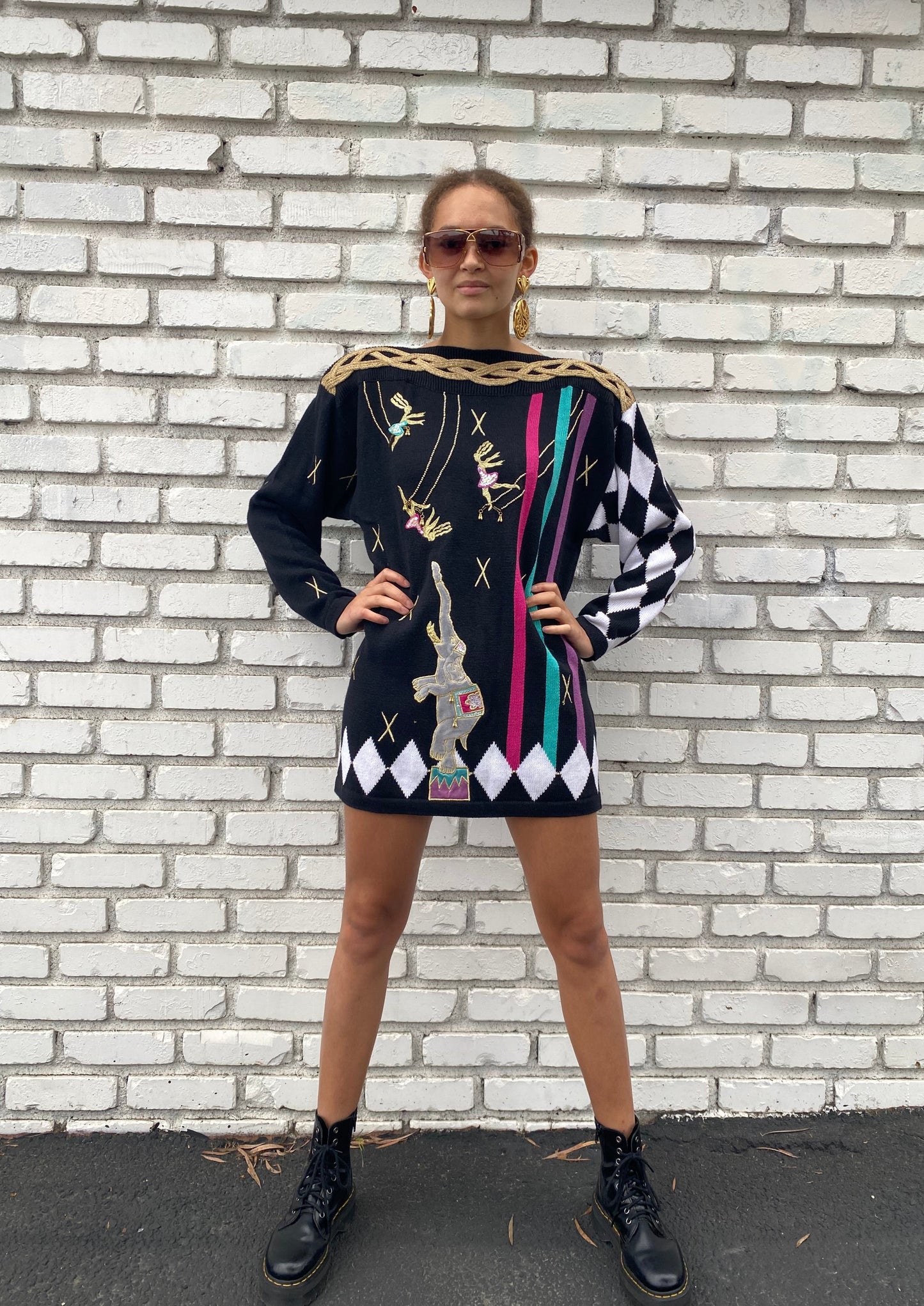 1980s Elaborate Circus Masterpiece Sweater