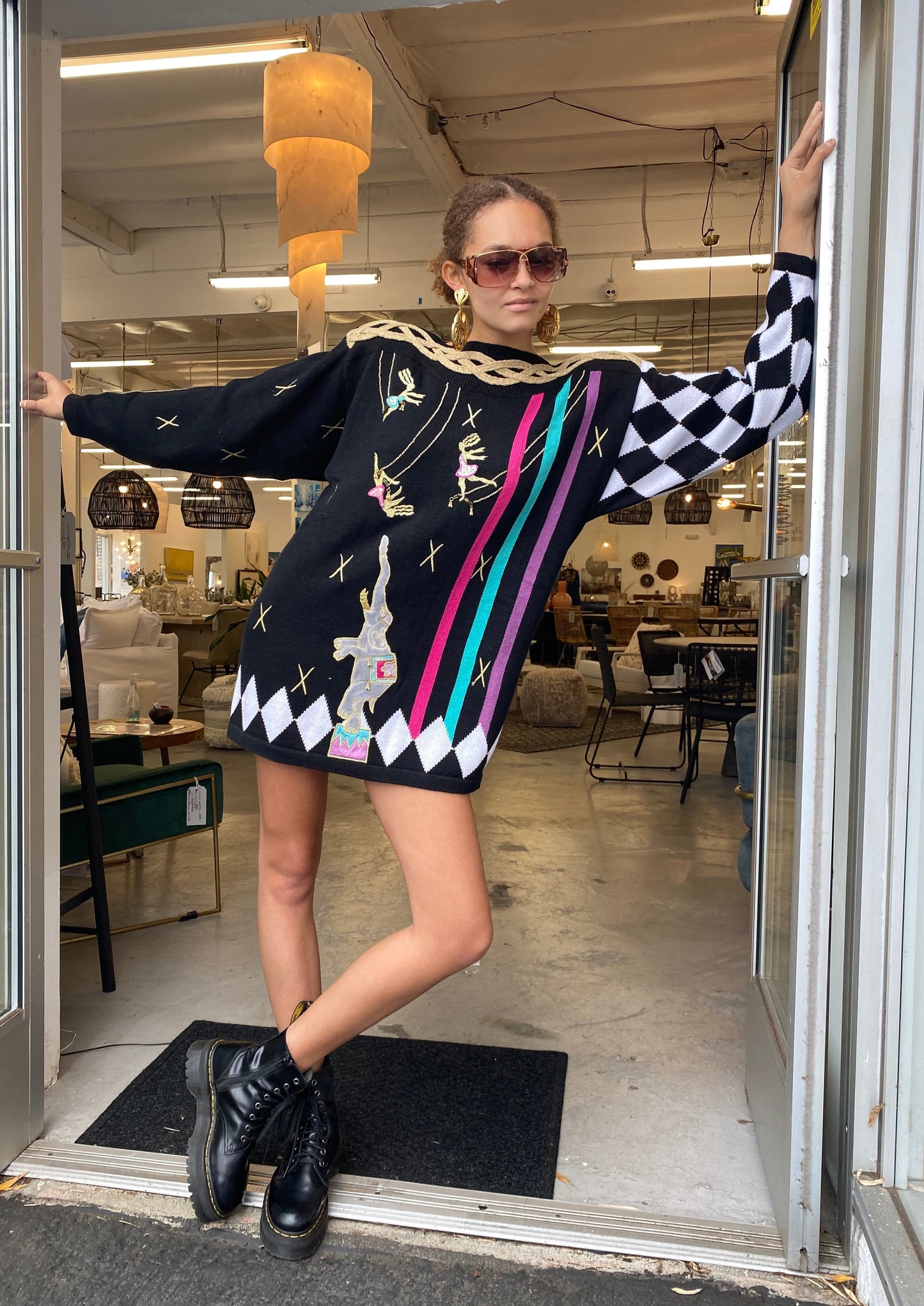 1980s Elaborate Circus Masterpiece Sweater