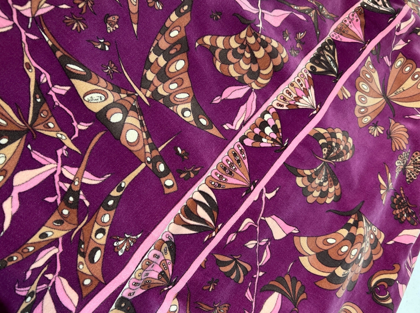 1960s Emilio Pucci Velvet Signature Butterfly Skirt