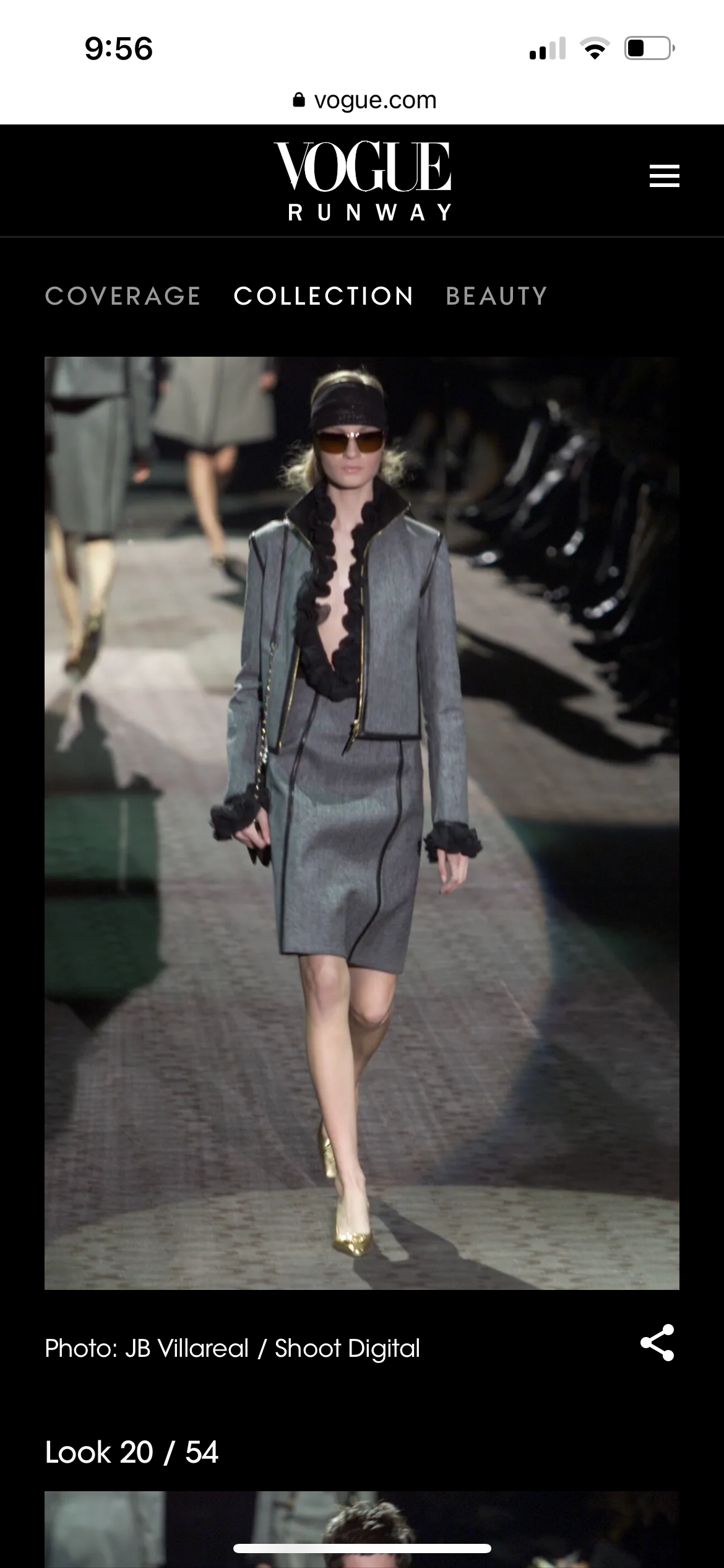 Fall 2000 Tom Ford for Gucci Herringbone Suit