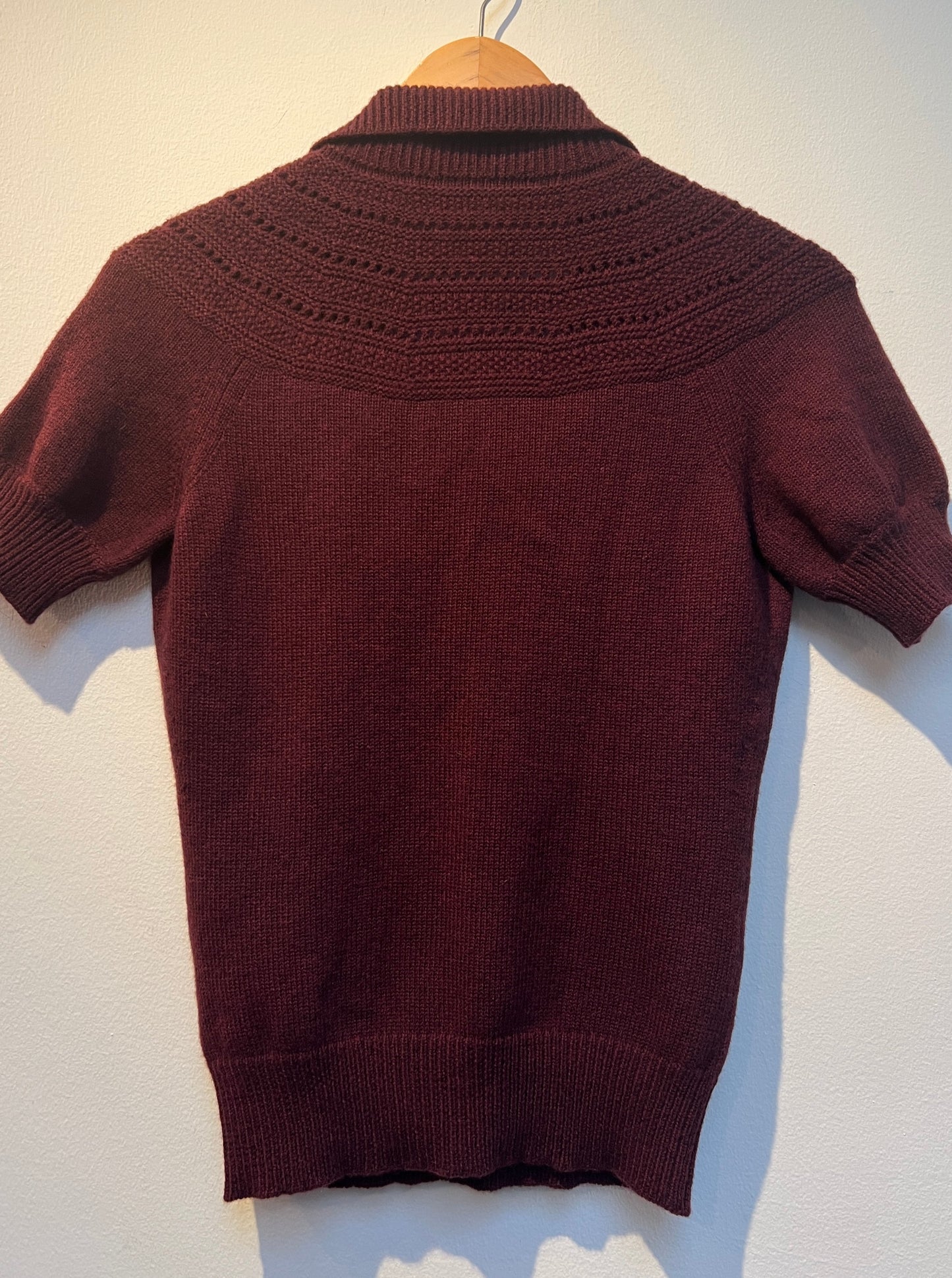 2008 Gucci Hand Knit Sweater with leather Tassels