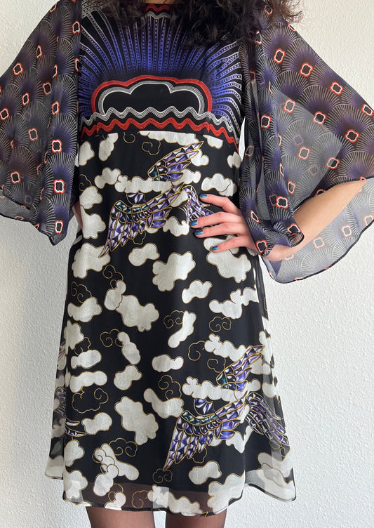 Mary Katrantzou silk chiffon Cloud dress.