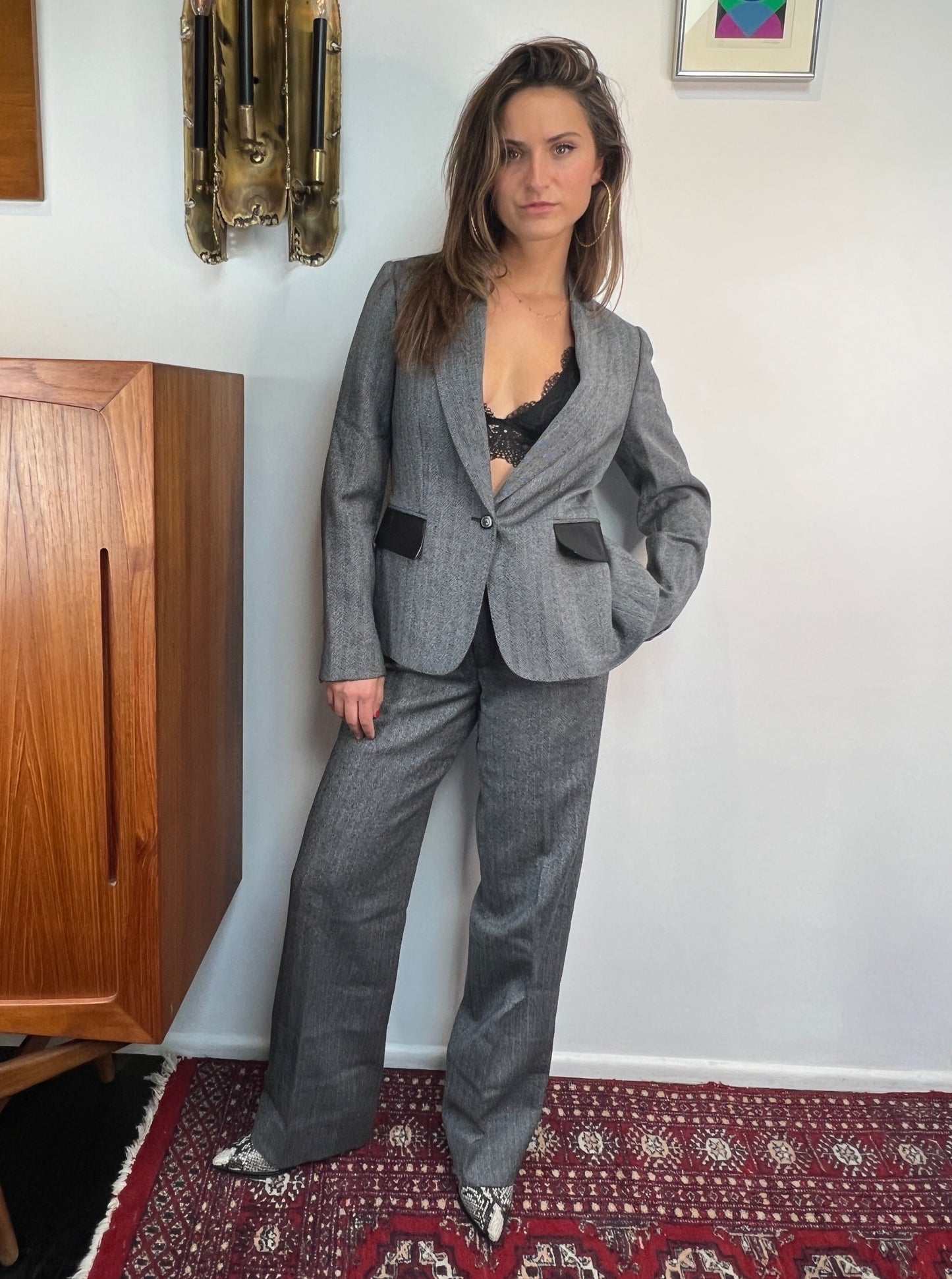 Fall 2000 Tom Ford for Gucci Herringbone Suit