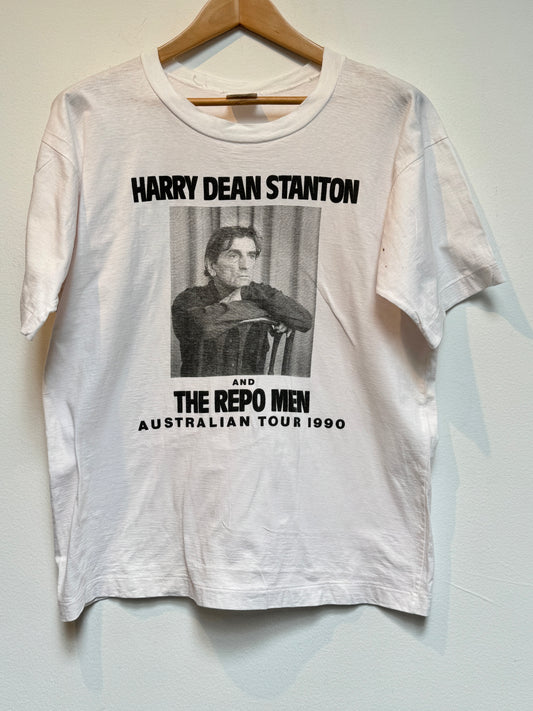 Vintage 1990 Harry Dean Stanton Australian Tour T Shirt