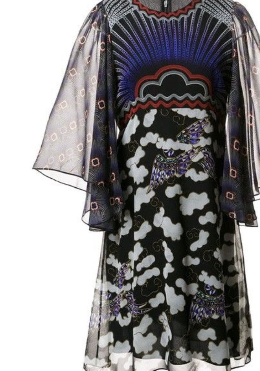 Mary Katrantzou silk chiffon Cloud dress.