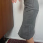 Fall 2000 Tom Ford for Gucci Herringbone + Leather Pencil Skirt
